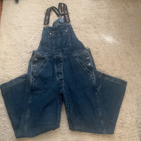 VINTAGE 90s POLO Jeans Co. Ralph Lauren Carpenter Overalls - Picture 2 of 5
